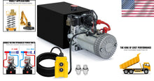 Load image into Gallery viewer, Compact 15 Quart Hydraulic Power Unit - Ideal for Trailers, Forklifts, and More