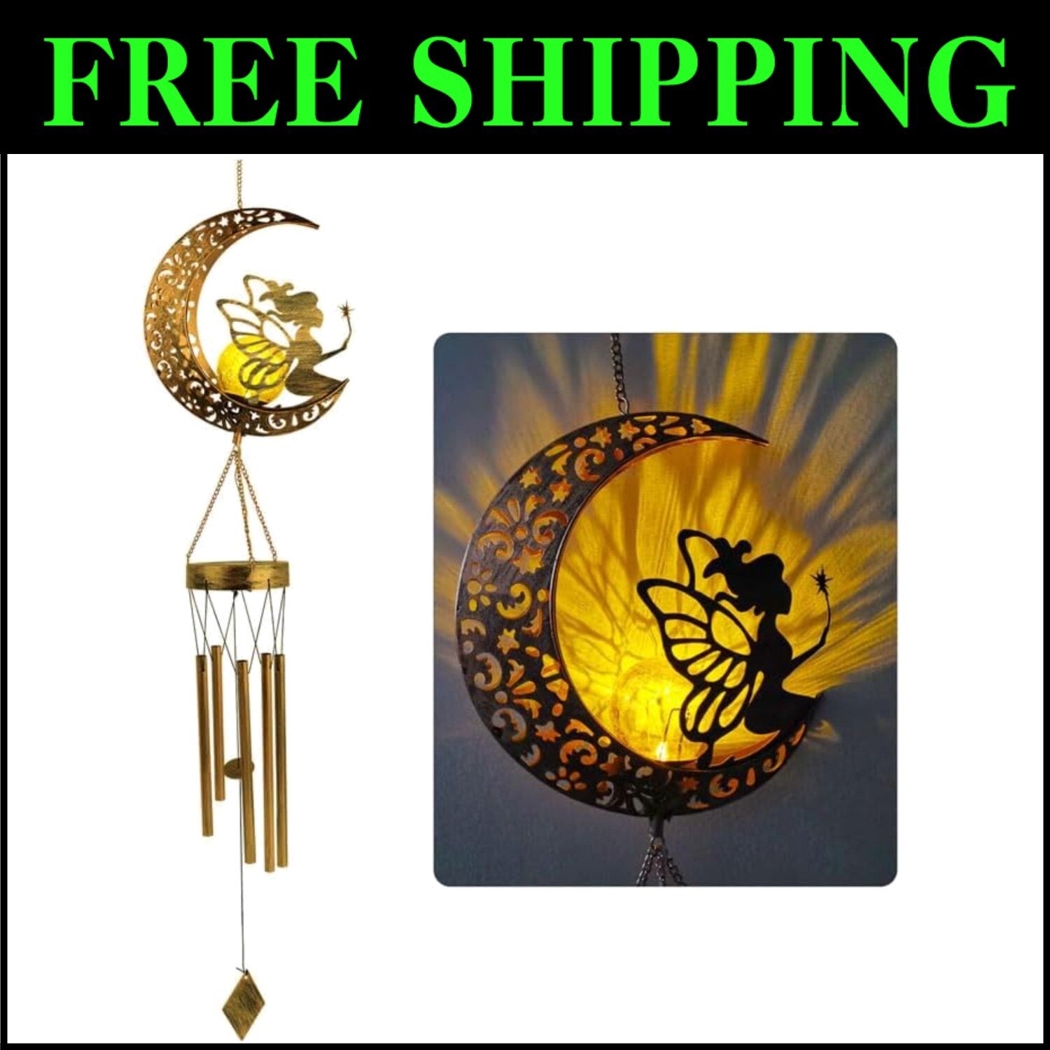 Beautiful Solar-Powered Wind Chimes - Unique Gifts for Birthdays & Celebrations