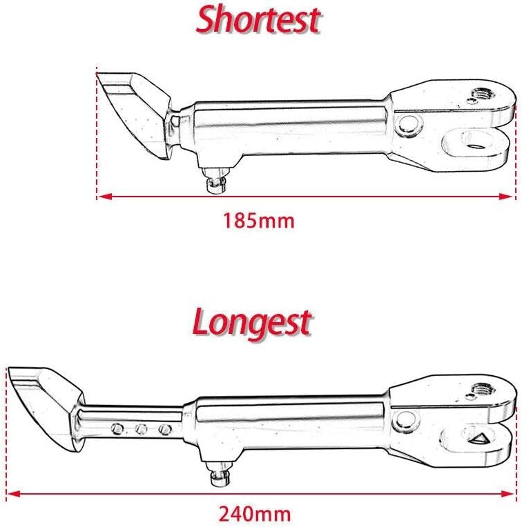 Adjustable CNC Kickstand for BMW S1000RR (2010-2020) - Premium Anodized Finish