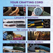 Load image into Gallery viewer, Survival-Grade 1000ft Nylon Rope - Perfect for Outdoor Gear &amp; Craft Projects