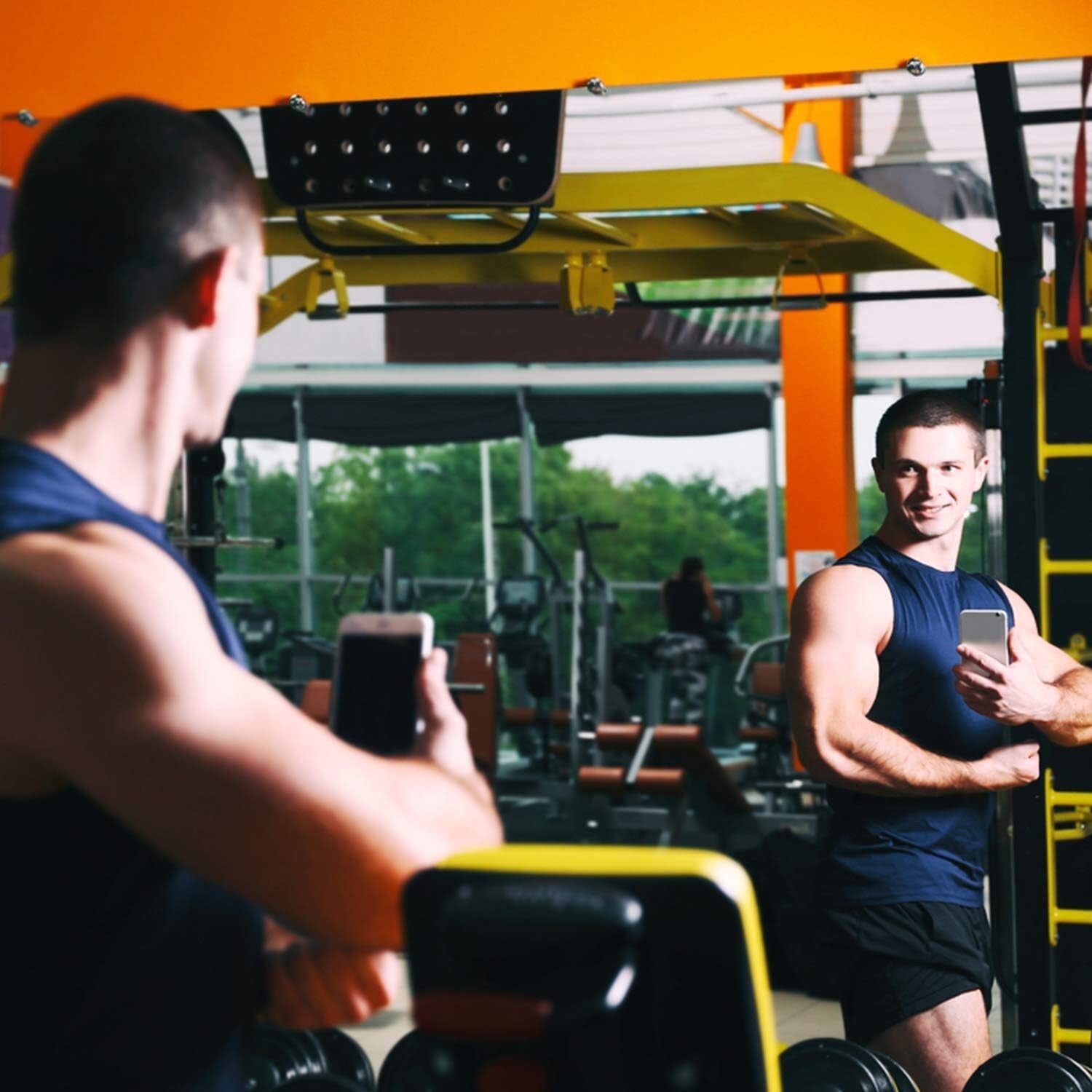 Clear Large Wall Mirror 36x60 for Home Gym & Yoga - Lightweight and Durable