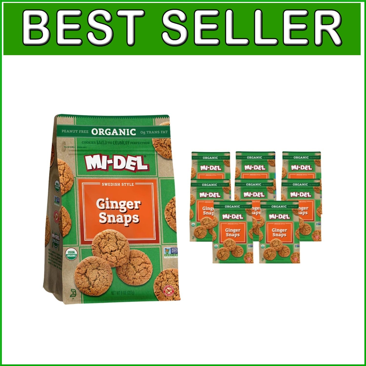 Deliciously Crunchy Ginger Snap Cookies - Perfect Organic Snack for All Ages