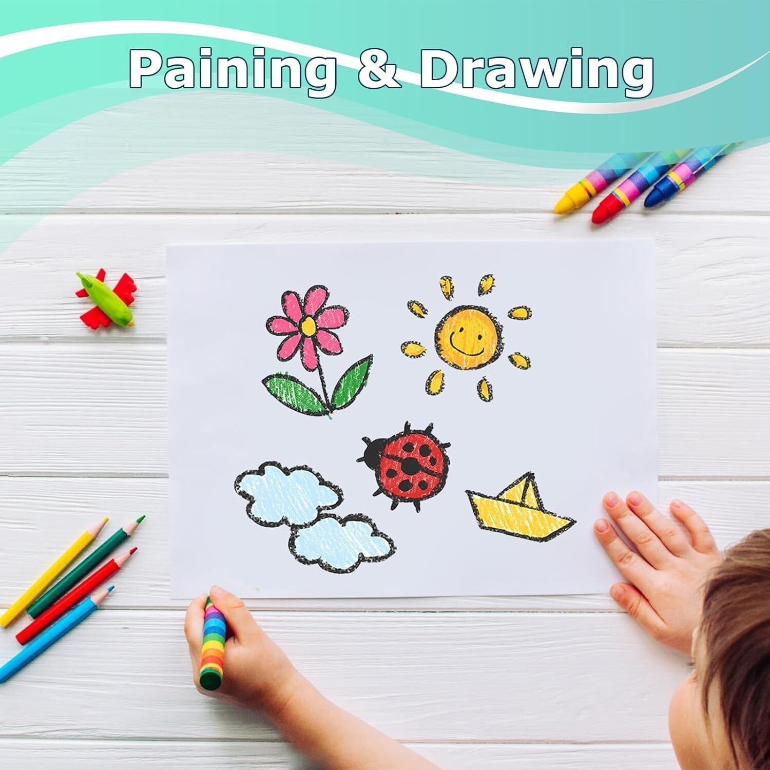 Eco-Conscious 36" x 2400" White Kraft Paper for Wrapping & Crafting Projects