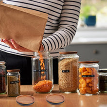 Load image into Gallery viewer, Elegant Bamboo Mason Jar Lids - 24 Pack for Organizing &amp; Freshness Preservation
