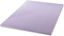Load image into Gallery viewer, Lavender Infused King Size Memory Foam Mattress Topper with Egg Crate Design