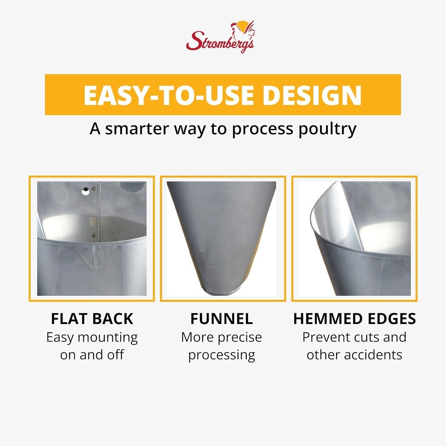 Heavy-Duty Galvanized Steel Poultry Processing Cone - Safe & Efficient Solution