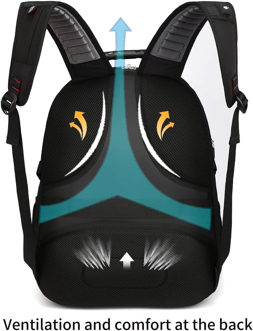 Extra Large 50L College & Business Backpack with USB Charging - Fits 17" Devices