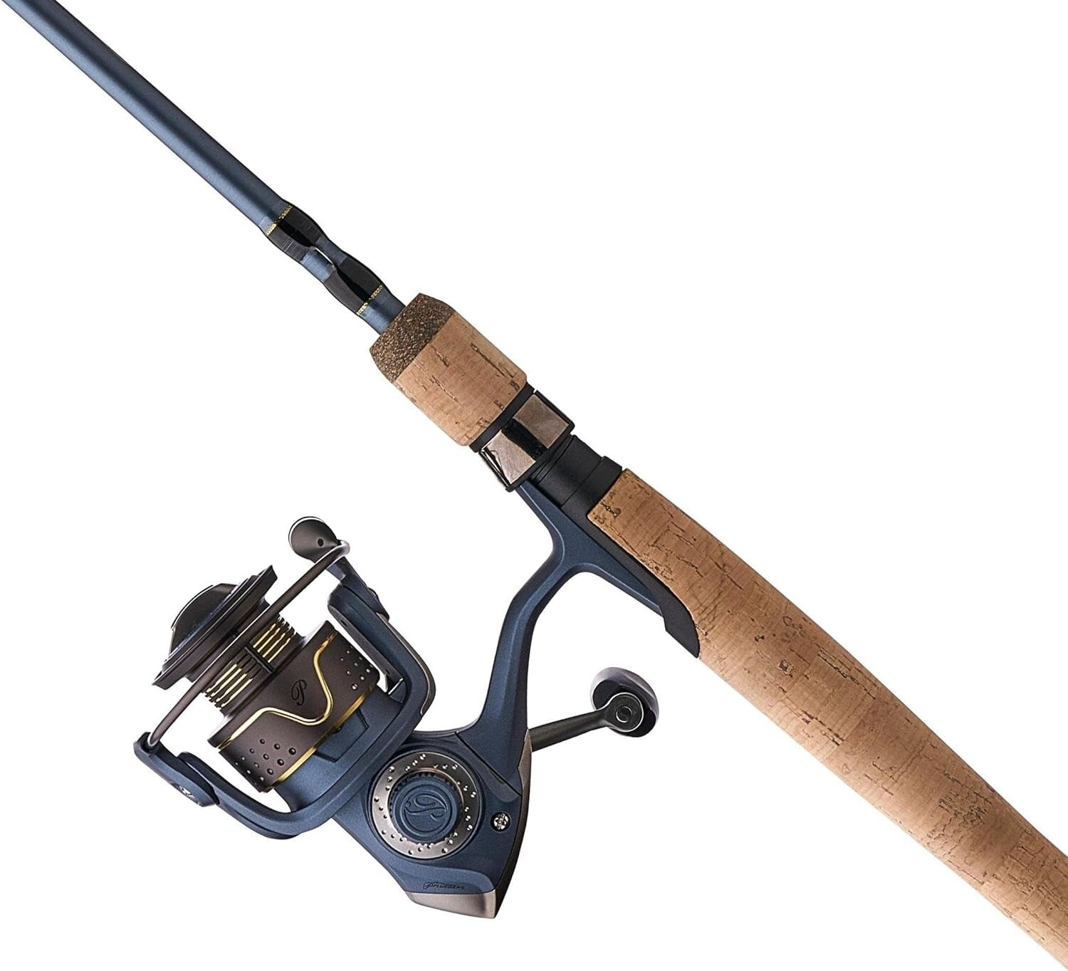 Deluxe President Fishing Rod and Reel Combo - 6'6" Medium Power for Bass Fishing