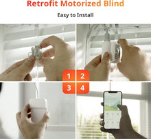 Load image into Gallery viewer, Smart Electric Blinds with Bluetooth Control - Solar Powered, No-Replace Upgrade