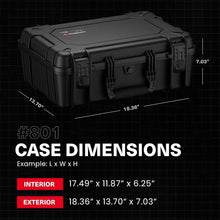 Load image into Gallery viewer, Portable 18" Hard Shell Case for Electronics &amp; Equipment - Airline Friendly