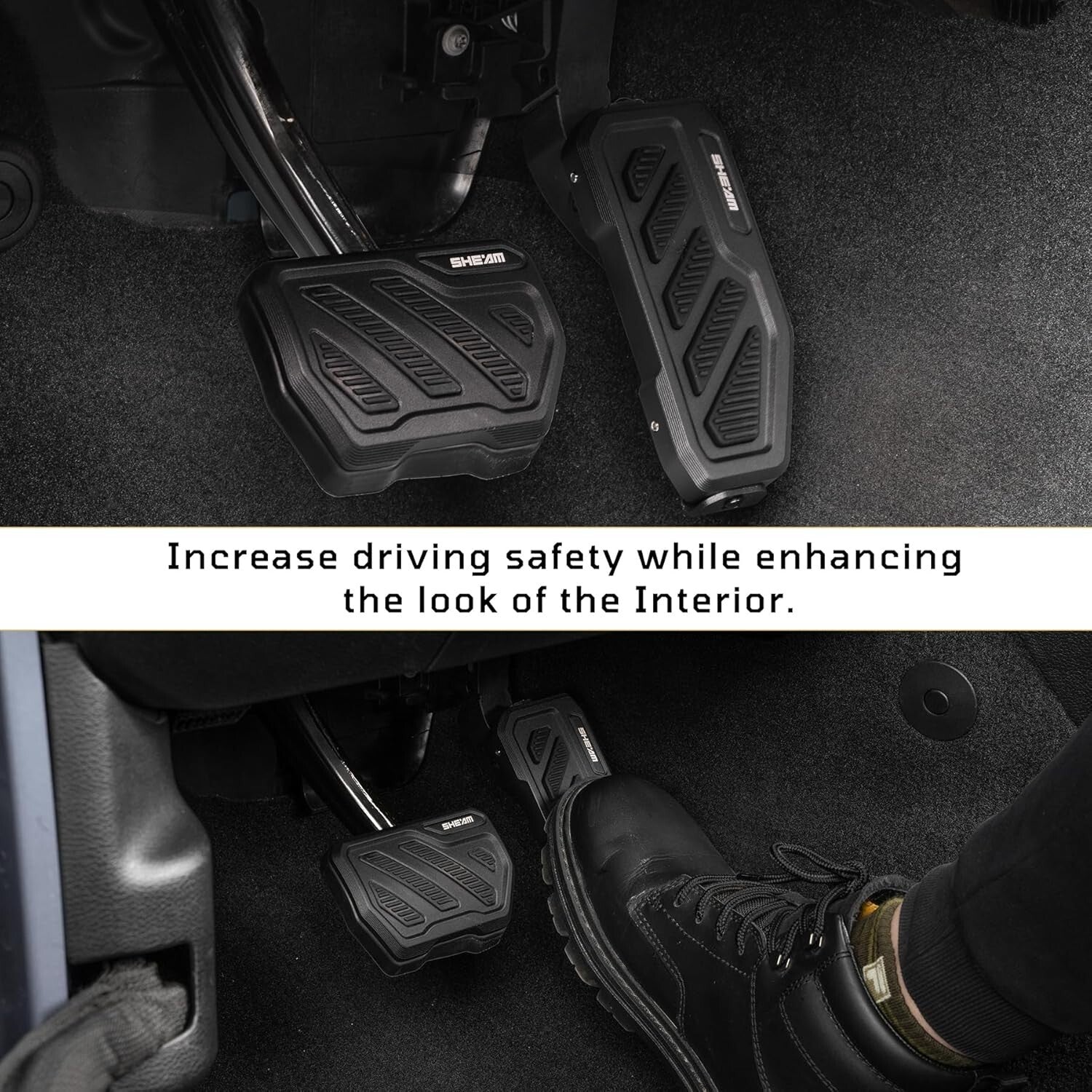 Anti-Slip Aluminum Pedal Pad Kit for 2018-2025 Wrangler & Gladiator JT