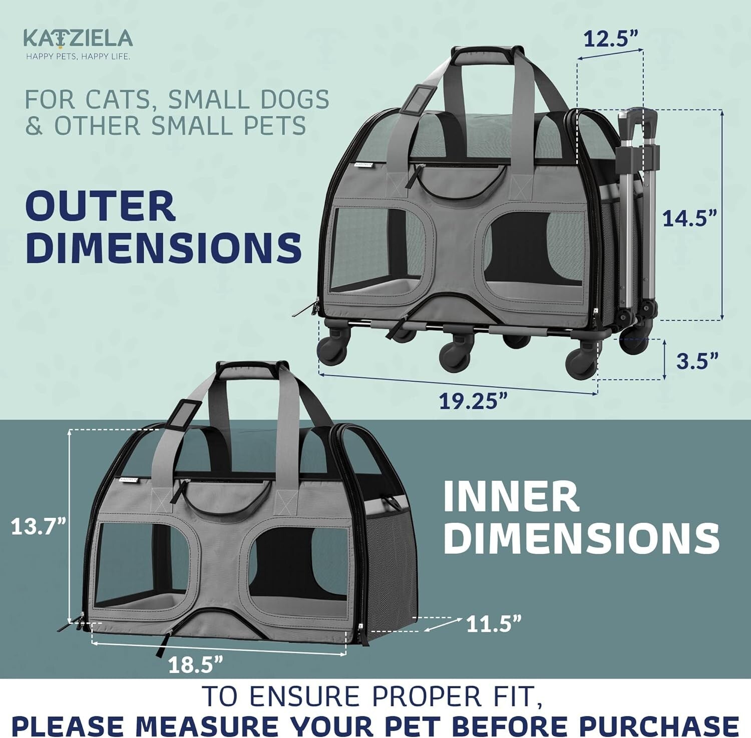 Spacious Modern Pet Carrier with Plush Removable Bed for Stress-Free Travel