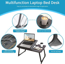 Load image into Gallery viewer, Multi-Use Adjustable Lap Desk - Breakfast Tray with Cup Holder &amp; Easy Transport