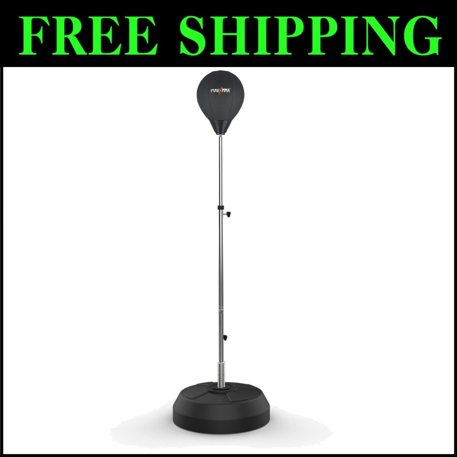 Compact Boxing Reflex Bag Set - Adjustable Height & Speed for Home Training