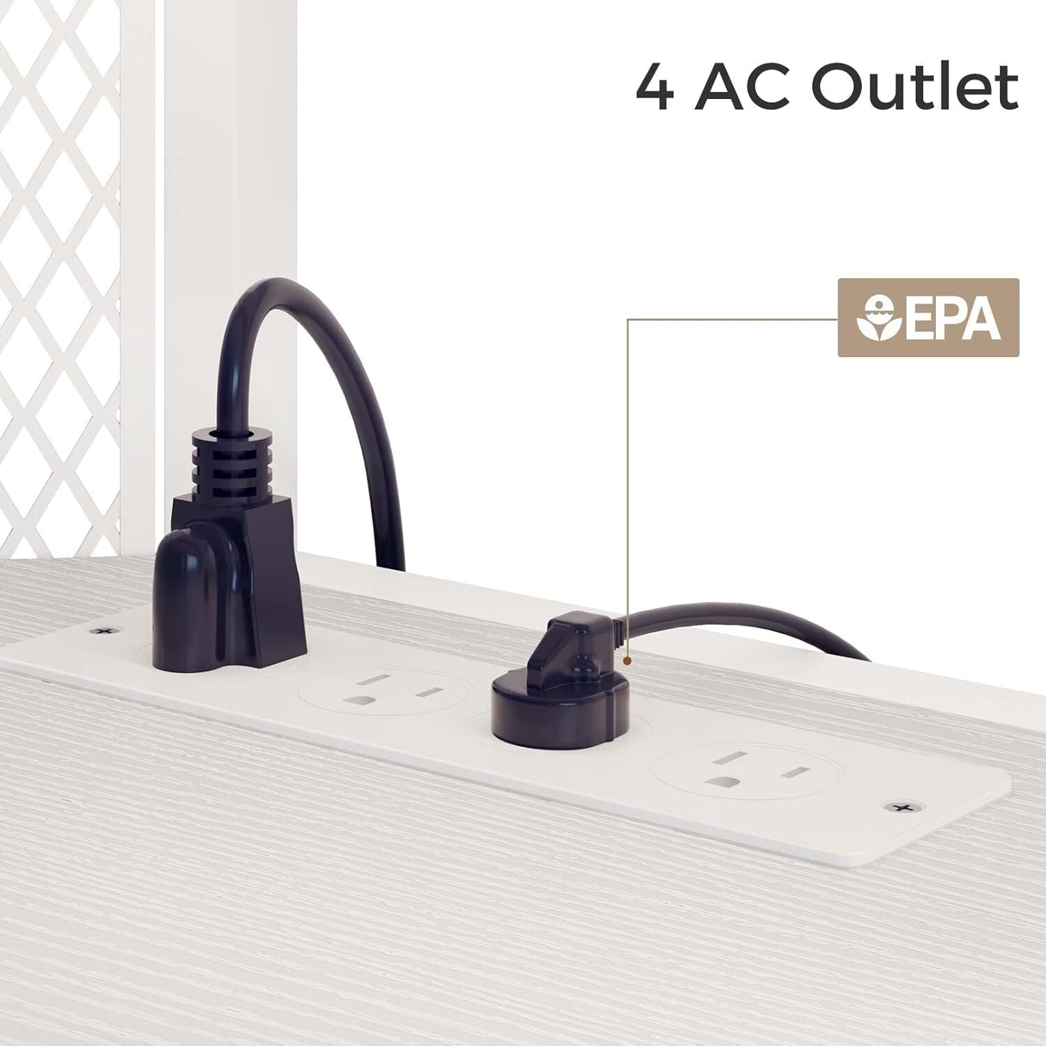 Swivel LED TV Stand with Mount, Power Outlet & Adjustable Heights - For Up to...