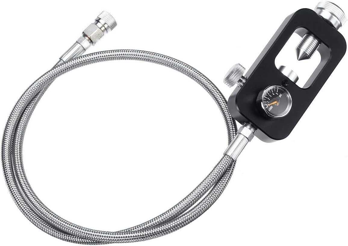 Durable DIN Valve Scuba Tank Adapter - 36 Inch Stainless Steel Hose Included