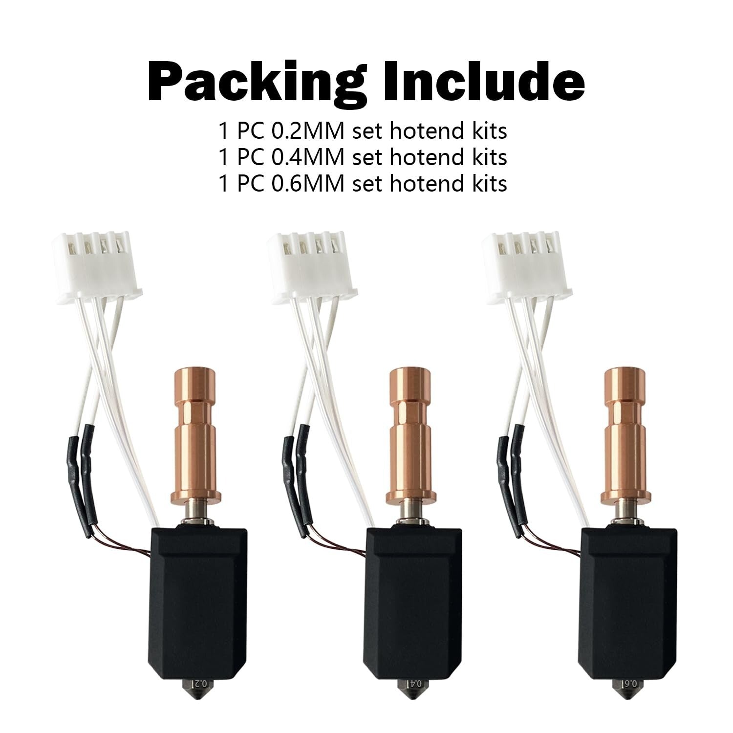 Easy-Install Ceramic Hotend Set for Anycubic Kobra S1 - 0.2MM, 0.4MM, 0.6MM