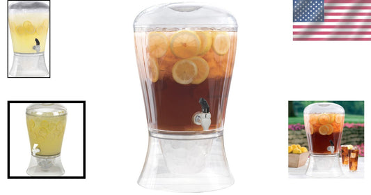 Stylish 3-Gallon Acrylic Drink Dispenser - Ideal for Everyday & Celebration