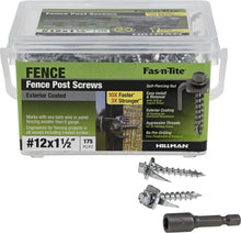 Load image into Gallery viewer, Heavy-Duty Exterior-Coated 1-1/2" Fence Post Screws, 175 Count for Strong Hold