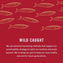 Load image into Gallery viewer, Gourmet Wild Caught Sardines in Tomato Sauce, 3.75oz Cans - 12 Pack Convenience