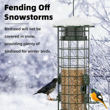 Load image into Gallery viewer, Weatherproof Hanging Bird Feeder - Ideal for Finches, Cardinals &amp; Chickadees