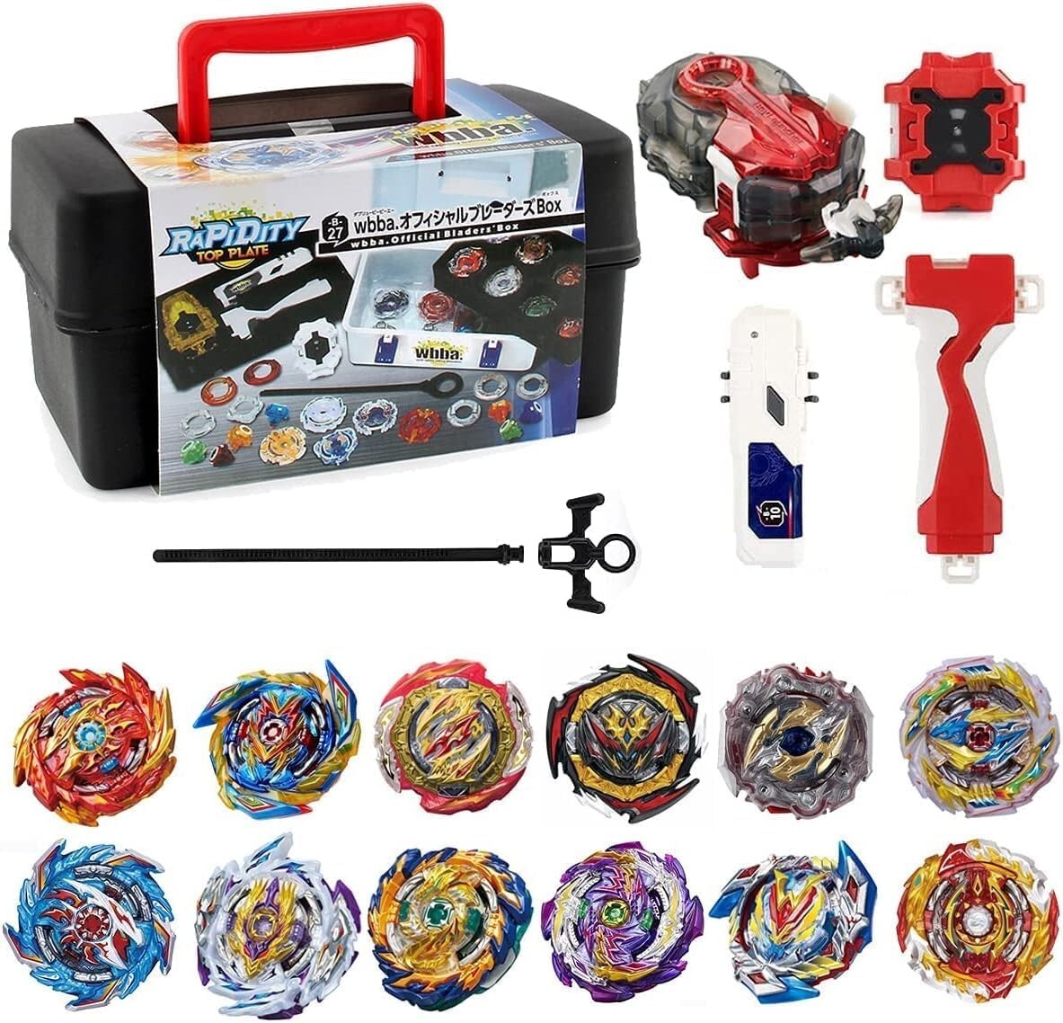 Fantasy-Themed Battle Burst Set with Spinning Tops and Launchers - Perfect Gift