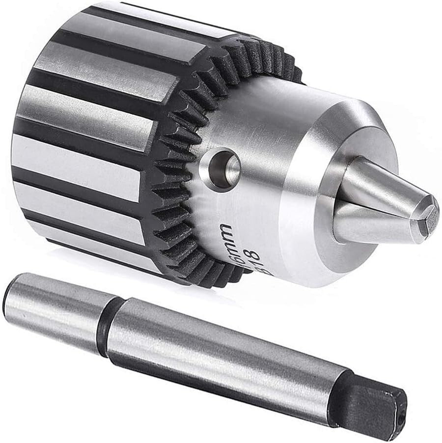 Super Heavy Duty 5/8" Drill Chuck with #2MT Arbor and Chuck Key - Precision Grip