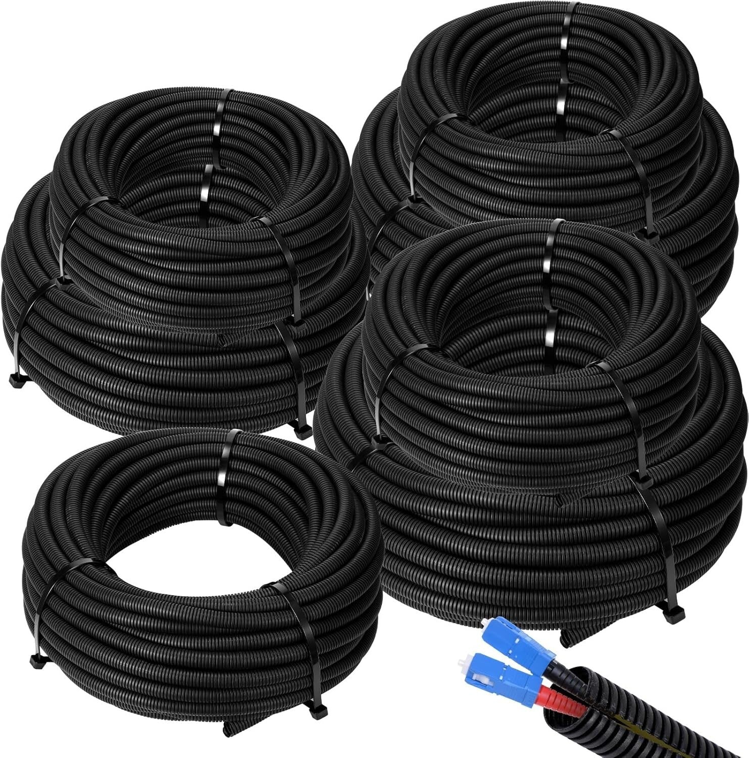 Polyethylene Wire Loom Tubing Assortment - Protect and Organize with Style