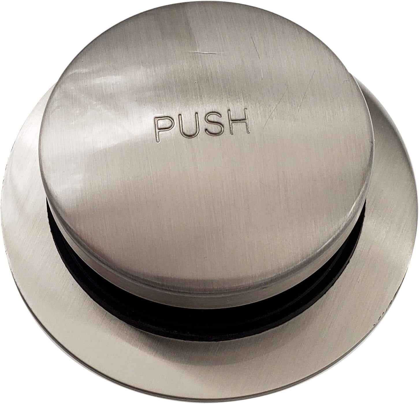 Satin Nickel 14" x 1-1/2" Tub Waste Assembly with Tip-Toe Drain Plug - 1-Pack