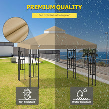 Load image into Gallery viewer, Upgrade to Stylish 10'x10' Double Tier Gazebo Canopy Cover - Mosquito Defender
