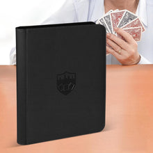 Load image into Gallery viewer, Comprehensive Black Card Portfolio - 16-Pocket for Baseball, Yu-Gi-Oh &amp; More