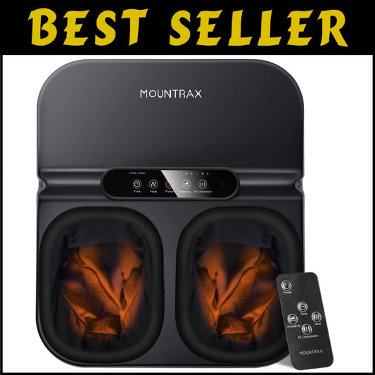 Luxurious Shiatsu Foot Massager Machine with Custom Heat & Deep Kneading Relief