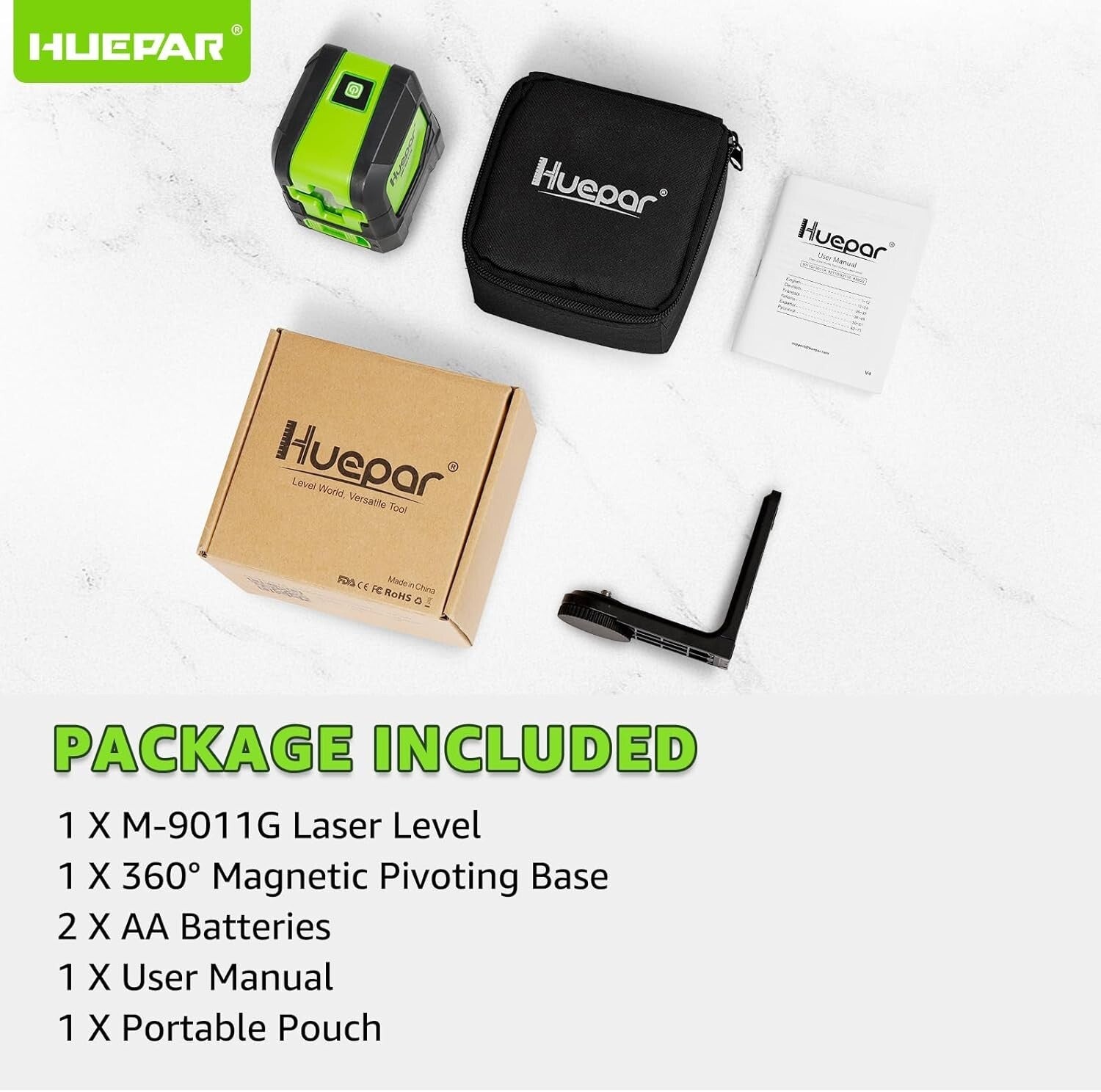 Durable Battery-Powered Green Laser Level - Ideal for Decoration & Construction