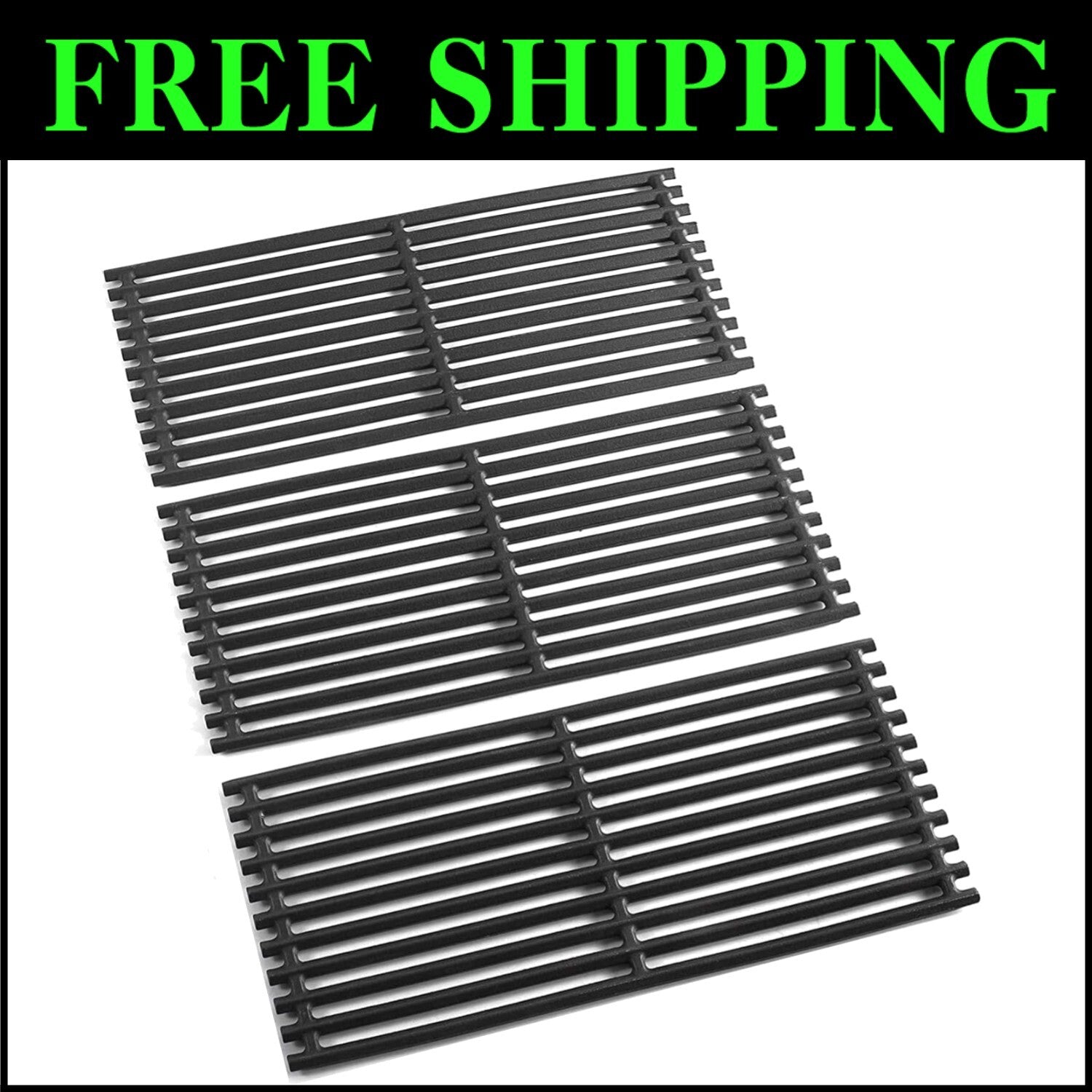 17" Cast Iron Replacement Grates for Charbroil Tru Infrared Gas Grills - 3 Pack