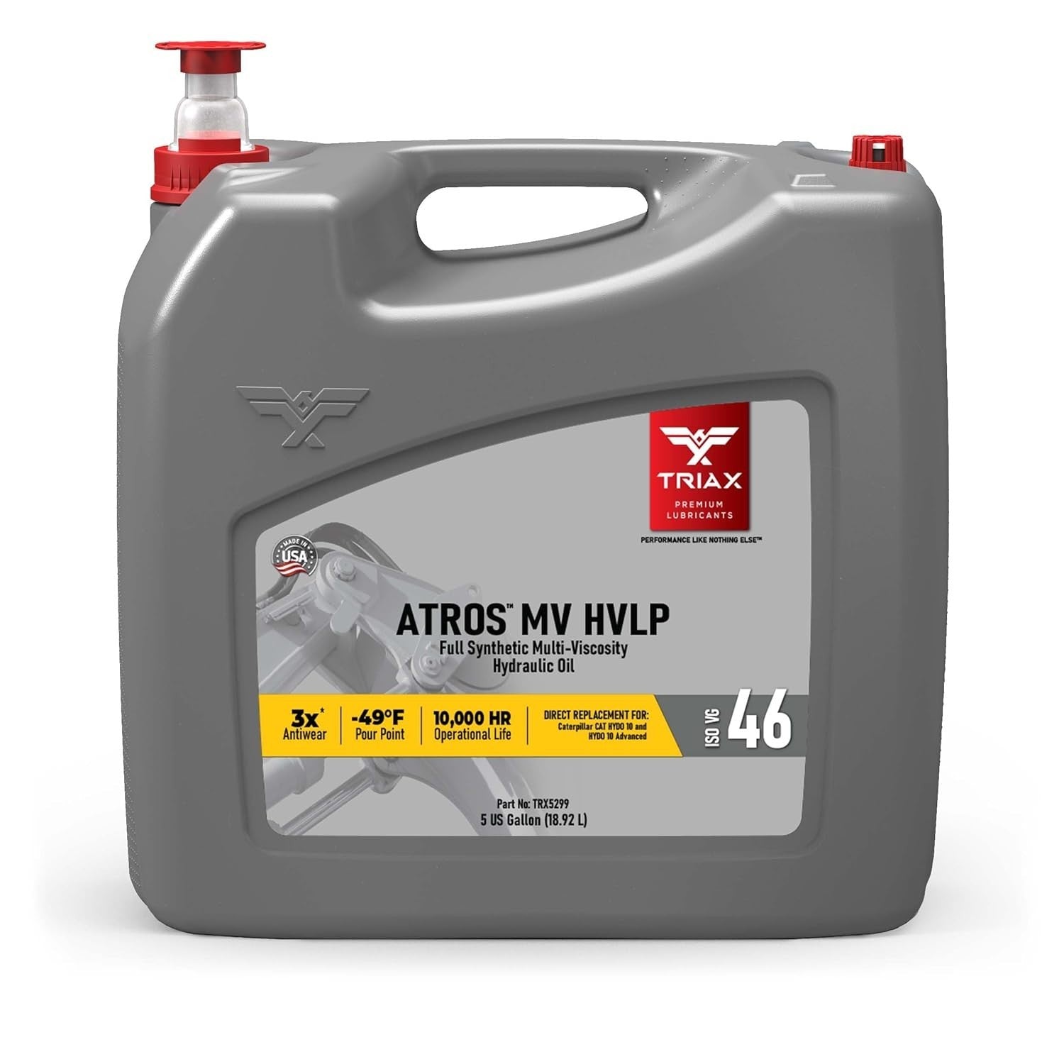 Atros MV HVLP 46 Full Synthetic Hydraulic Oil - 5 Gallon Extreme Performance