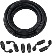 Load image into Gallery viewer, 10FT High-Performance 4AN Fuel Hose Kit - CPE Synthetic Rubber Braided Design