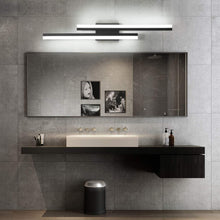 Load image into Gallery viewer, Stylish 32-Inch Black LED Vanity Light - Indoor Bathroom Lighting Solution