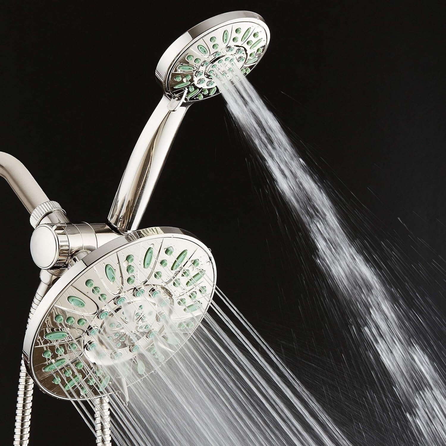 Eco-Friendly High-Pressure Rain Shower Combo with Lifetime Microban Protection