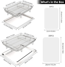 Load image into Gallery viewer, Versatile Non-Stick Oven Tray Set - Large &amp; Medium for Crispy, Healthy Meals
