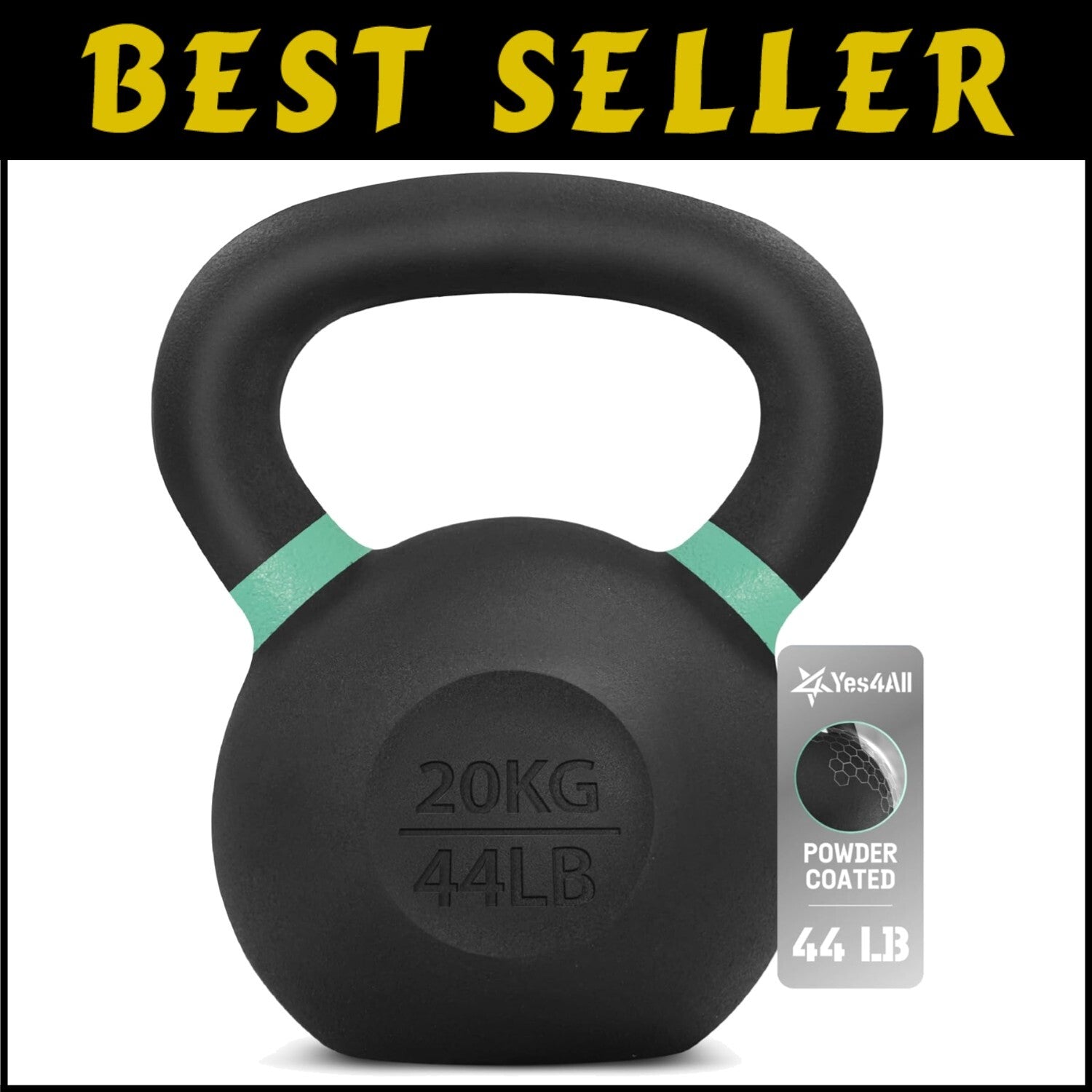Versatile 20 Kg Cast Iron Kettlebell for Dynamic Strength and Endurance Training
