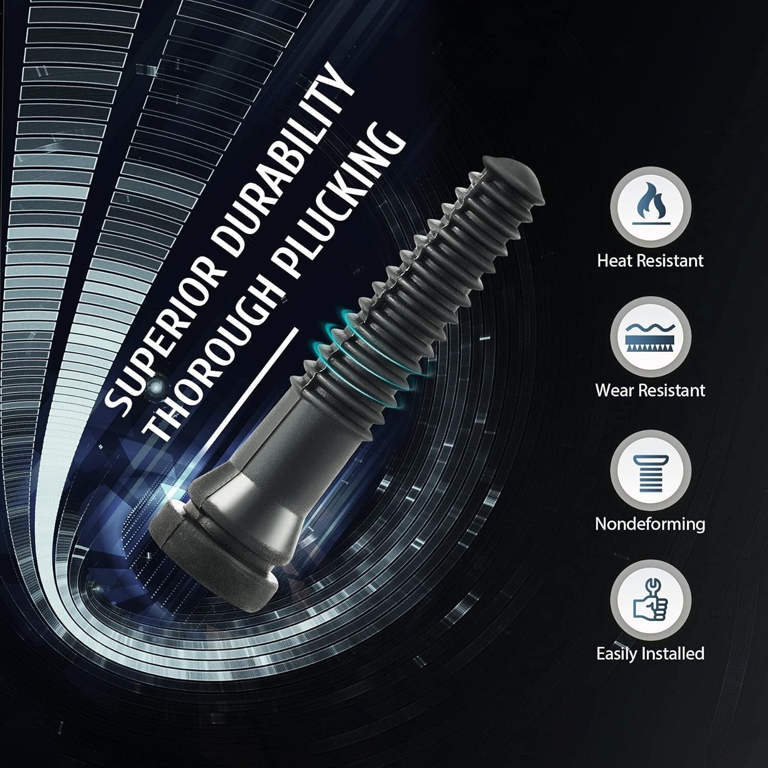 Easy-Install Rubber Plucking Fingers for Poultry - 150 Pack, 3/4" Compatible