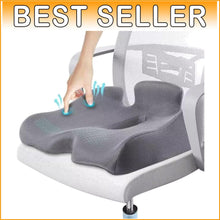 Load image into Gallery viewer, Premium Memory Foam Seat Cushion for Sciatica Relief - Portable &amp; Washable Cover