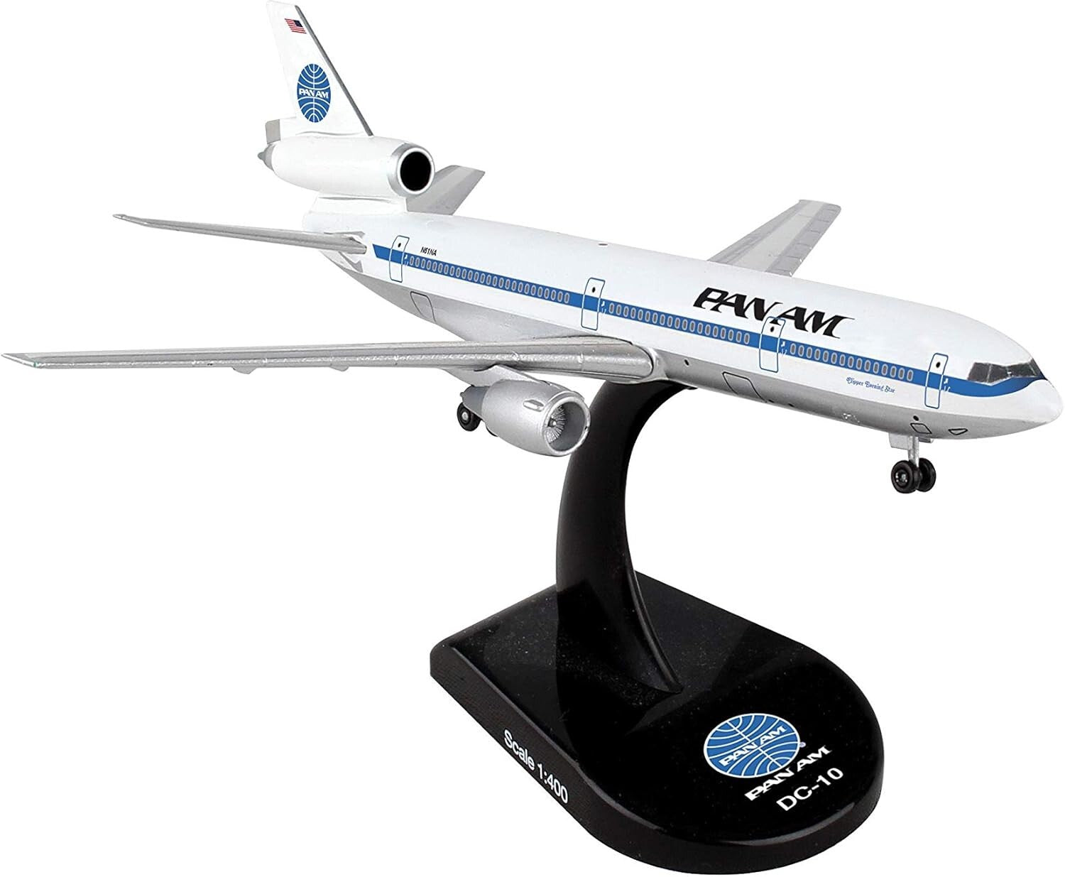 Collectible 1/400 Scale Pan Am DC-10 with Authentic Markings - Perfect Gift!