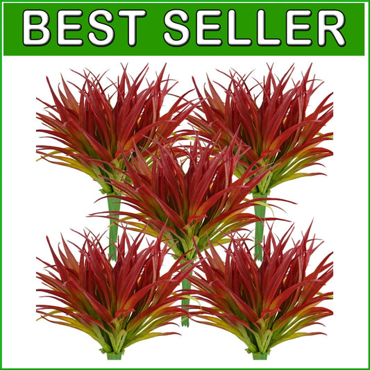 Chic 32-Piece Fake Grass Plants Set - Weather-Resistant Greenery for Any Space