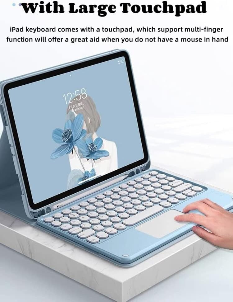 Elegant Detachable Keyboard Case for Galaxy Tab A8 2022 - Touchpad & Protection