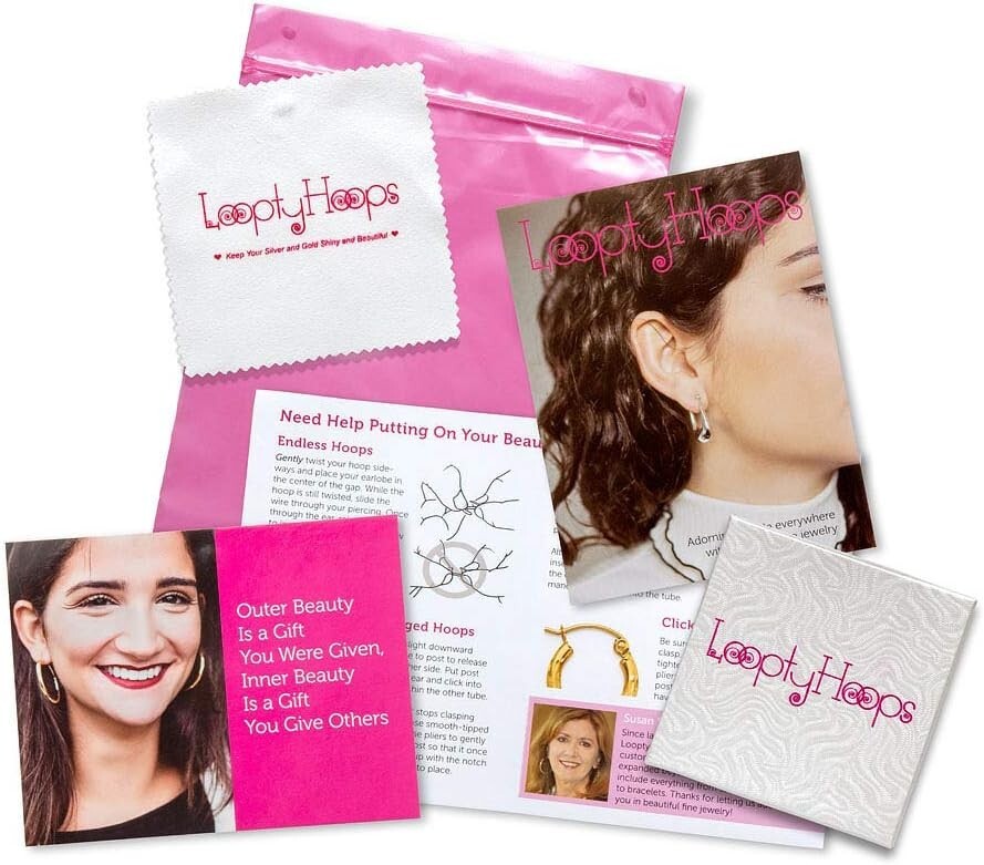 Elegant 14K Gold Classic Hoop Earrings, 35mm Diameter with Click-Down Clasp