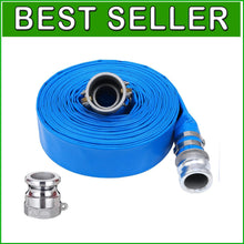 Load image into Gallery viewer, Reinforced 50ft PVC Backwash Hose with Quick Connect Aluminum Fittings