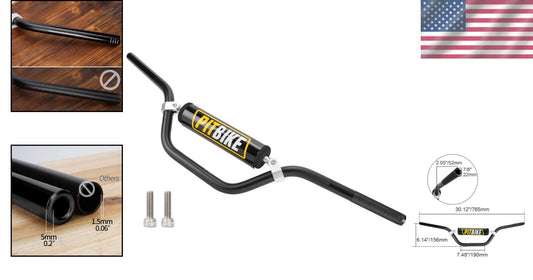Customizable 7/8” Dirt Bike Handlebars - Premium Finish & Spare Parts Included