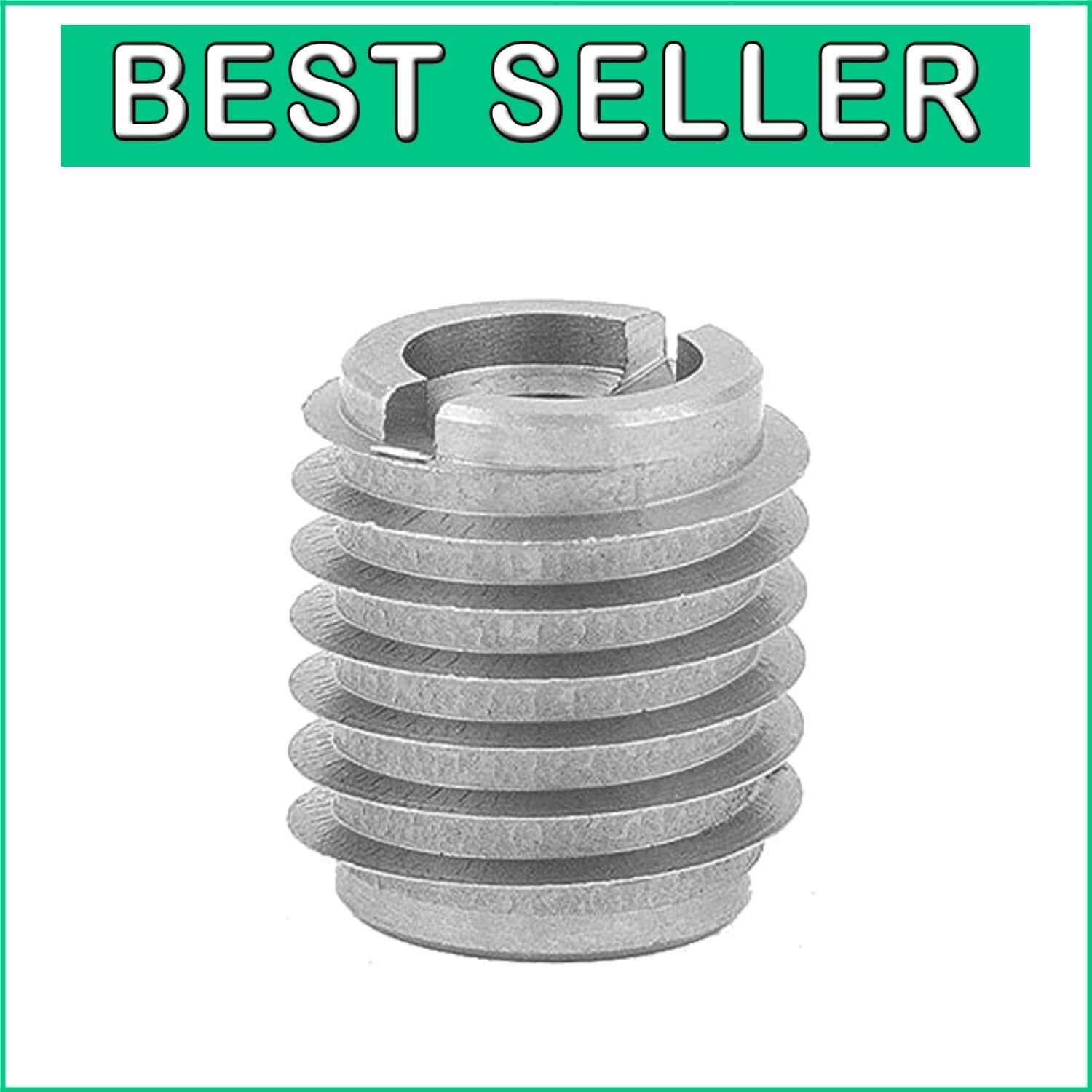 Durable 10-Pack Stainless Steel Threaded Inserts for Enhanced Hardwood Fastening