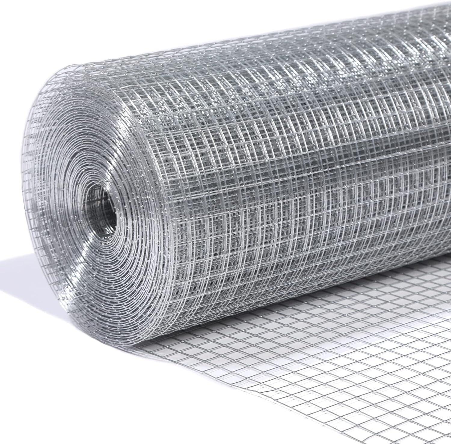 Eco-friendly 24" x 100' Galvanized Mesh with 1/2" Openings - Strong and Reliable